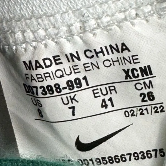 Nike Blazer Mid 77 Shoes Mens Size 8 White Green Comfort Street Sneakers