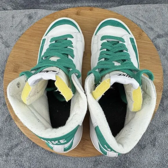 Nike Blazer Mid 77 Shoes Mens Size 8 White Green Comfort Street Sneakers