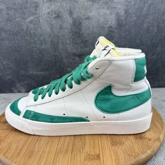 Nike Blazer Mid 77 Shoes Mens Size 8 White Green Comfort Street Sneakers