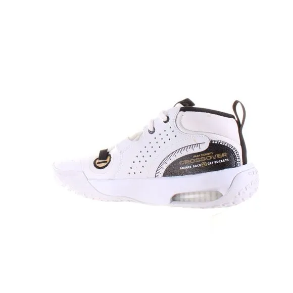 Nike Boys Air Zoom Crossover 2 White Basketball Shoes Size 5.5 Medium (D, M)