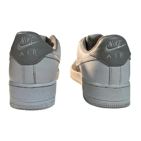 Nike By You Air Force 1 Low ID Womens Sz 9 White Gray Sneakers DJ7024-991 Shoes
