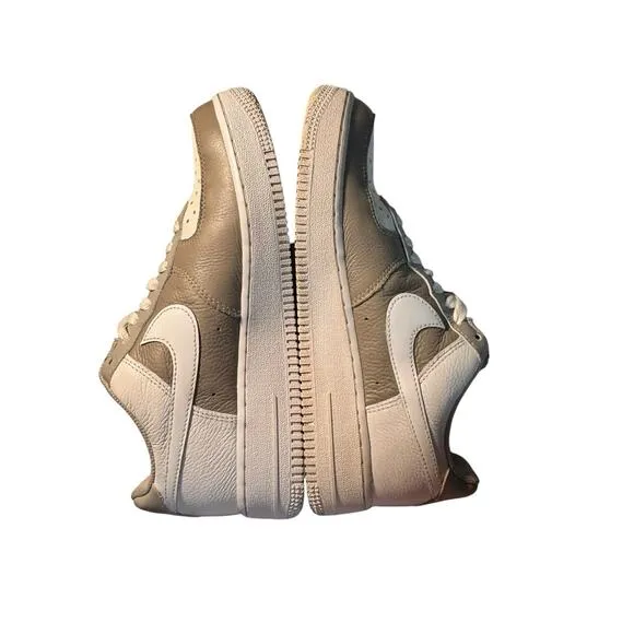 Nike By You Air Force 1 Low ID Womens Sz 9 White Gray Sneakers DJ7024-991 Shoes