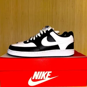 Nike Court Vision Low Men's Shoes - Black and White