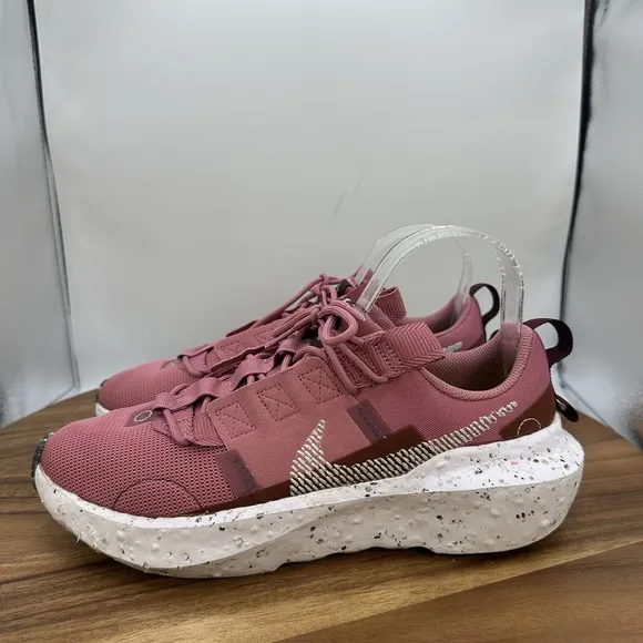 Nike Crater Impact Low Top Shoes Sneakers Desert Berry CW2386-603 Women's 8