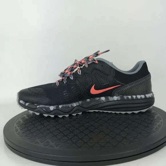 Nike Dual Fushion Trail 2 Black/Peach Running Shoes 819147-001 Women's Size 9