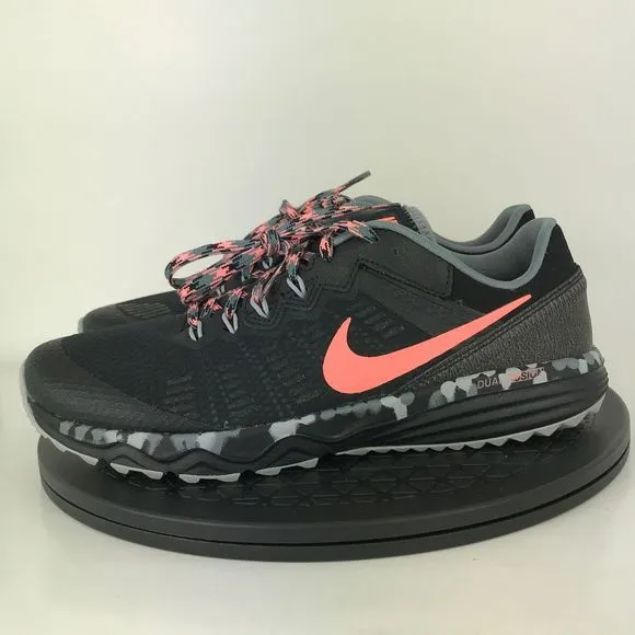 Nike Dual Fushion Trail 2 Black/Peach Running Shoes 819147-001 Women's Size 9