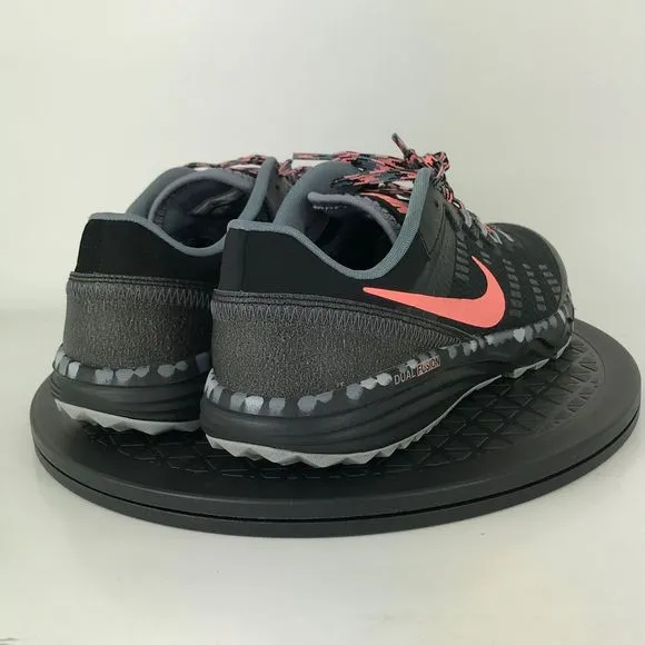 Nike Dual Fushion Trail 2 Black/Peach Running Shoes 819147-001 Women's Size 9