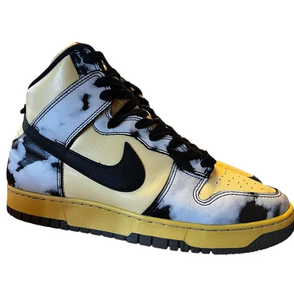 Nike Dunk Hi 1985 SP Black Acid Wash DD9404-700 Men's Size 10 US Shoes