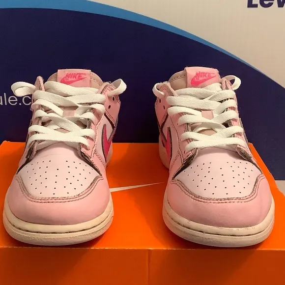 Nike Dunk Low Triple Pink Kids Size 3y