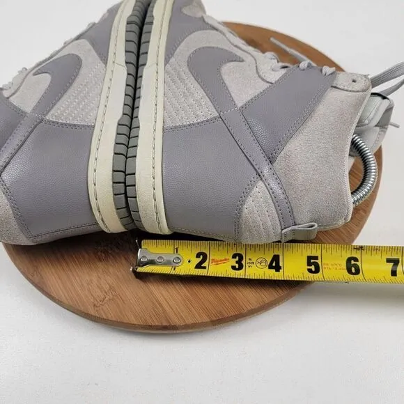 NIKE Dunk Sky High Hidden Wedge Heel Cannon Gray Shoes Women's US 7.5 528899-005