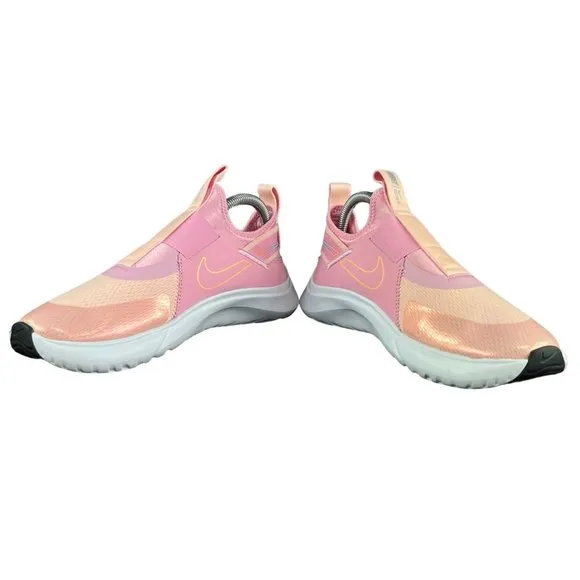 Nike Flex Plus SE Pink Orange White Running Shoes DJ2980-600 Youth Size 6