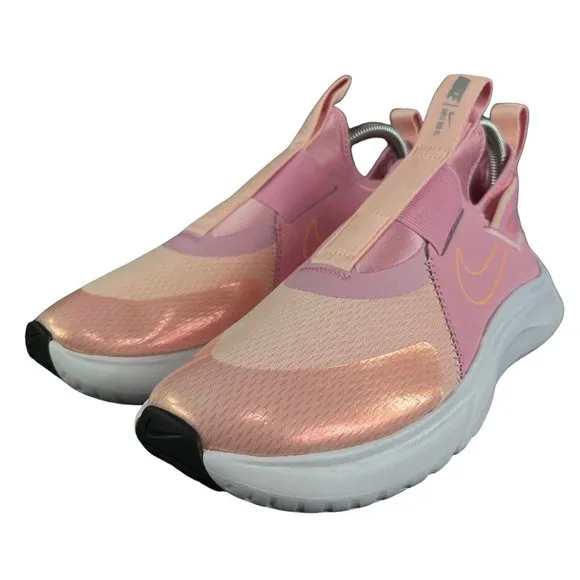 Nike Flex Plus SE Pink Orange White Running Shoes DJ2980-600 Youth Size 6