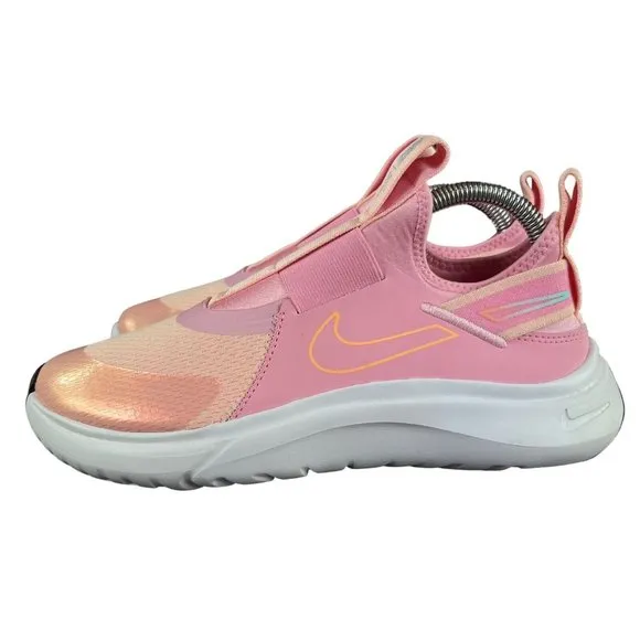Nike Flex Plus SE Pink Orange White Running Shoes DJ2980-600 Youth Size 6
