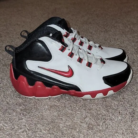 Nike Flight Shox Youth 2004 Blk White Red 040709 Size 5Y Sneakers 309649-161