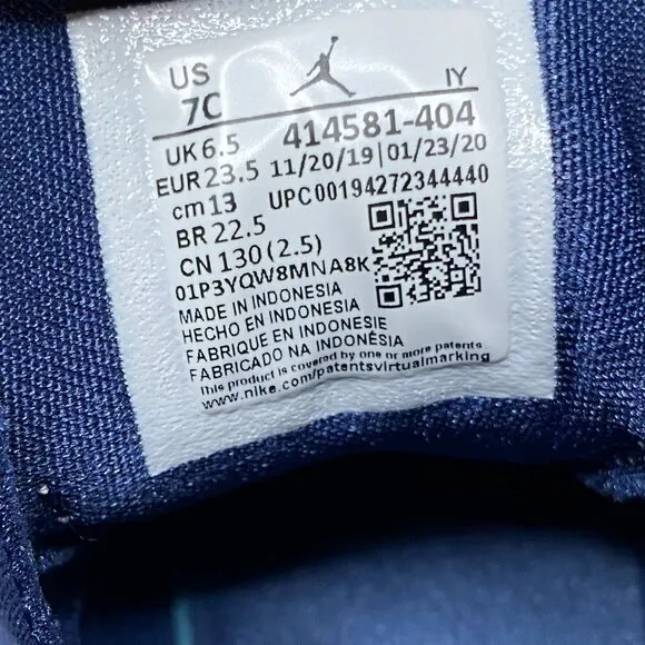 Nike Jordan 13 Retro (TD) 7C Navy Flint-Grey University Blue 414581-404