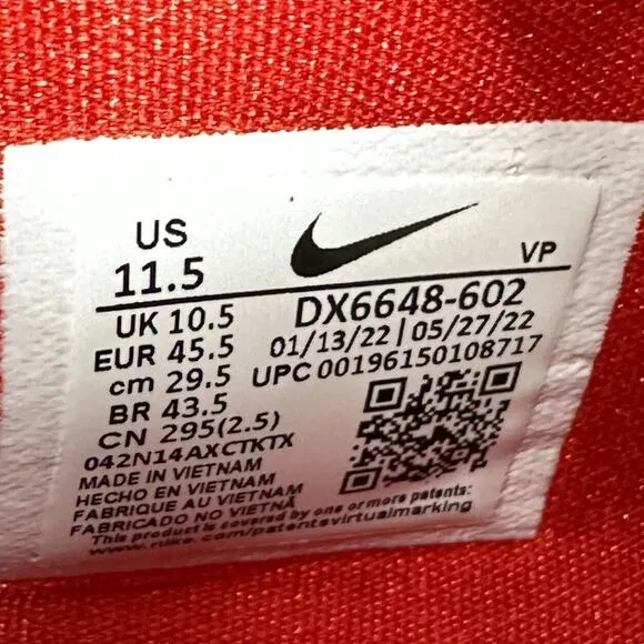 Nike KD 15 Basketball Shoes Mens 11.5 University Red White TB Promo DX6648-602