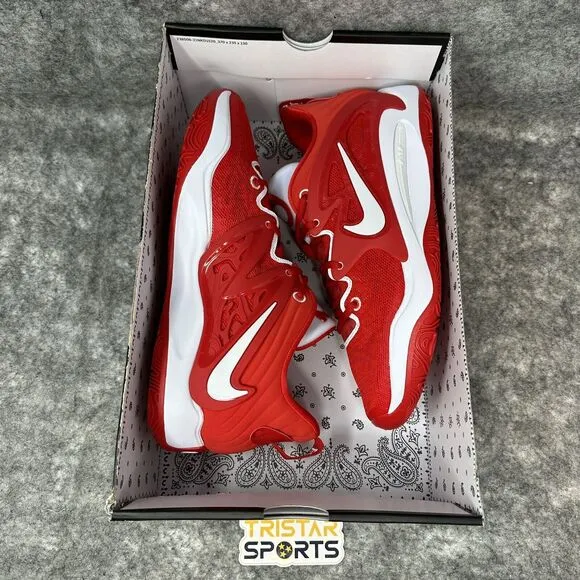 Nike KD 15 Basketball Shoes Mens 11.5 University Red White TB Promo DX6648-602