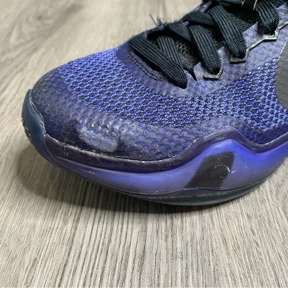 Nike Kobe 10 blackout 2014 Size‎ 4.5Y Purple Black Basketball Shoes 726067-005
