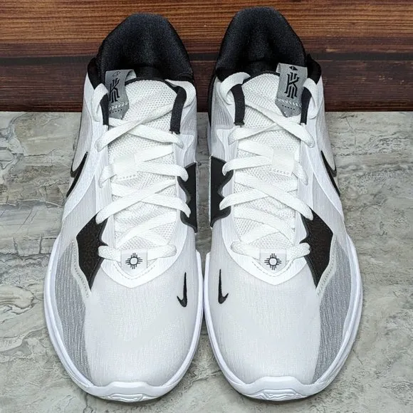 Nike Kyrie Low 5 Men's 11.5 White Black Wolf Grey Basketball shoes DJ6012-102