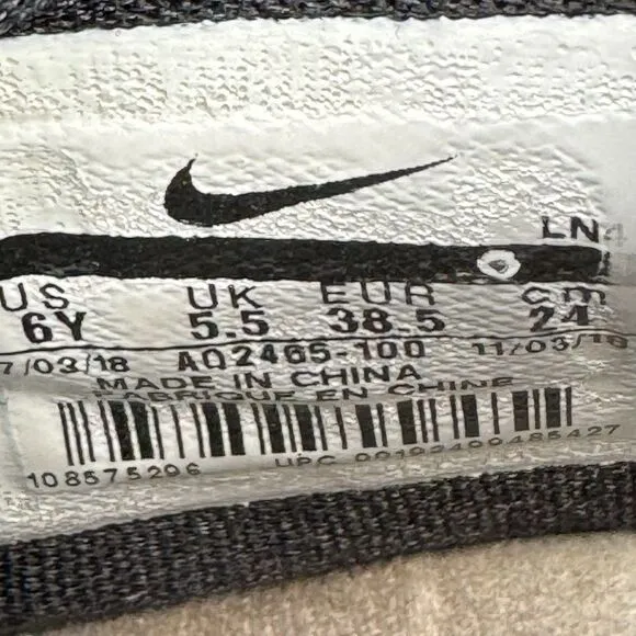 Nike LeBron 16 Equality Shoes Boys Size 6Y White Black Basketball Sneakers