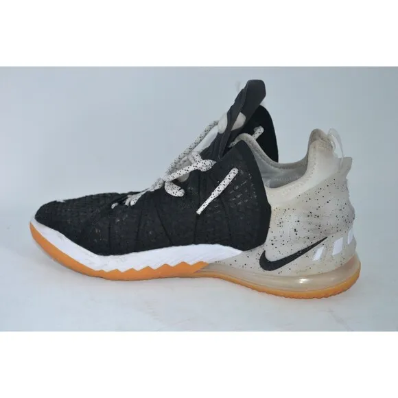 Nike LeBron 18 CQ9283-007 Men's US 12 Basketball Shoes Black Gum Fashion Sneaker