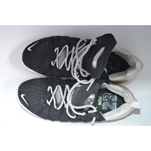 Nike LeBron 18 CQ9283-007 Men's US 12 Basketball Shoes Black Gum Fashion Sneaker