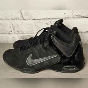 Nike Mens Air Visi Pro 4 Black Basketball Shoes