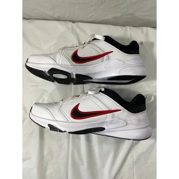 Nike Men's Defy All Day White Black University Red Shoes DJ1196-101 Size 13 new