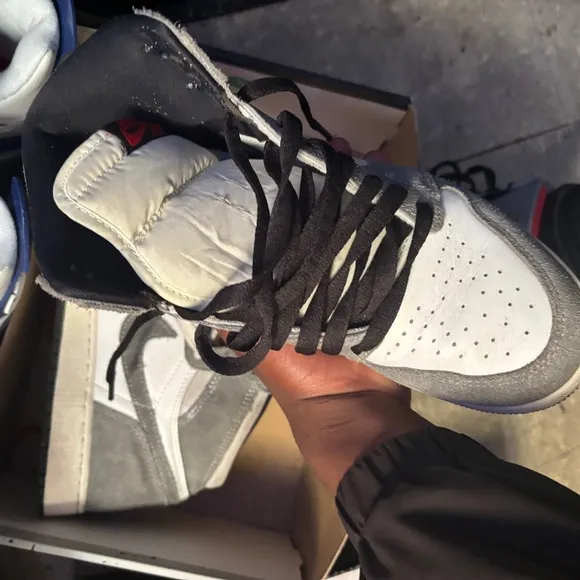 Nike Men's Gray and White Sneakers