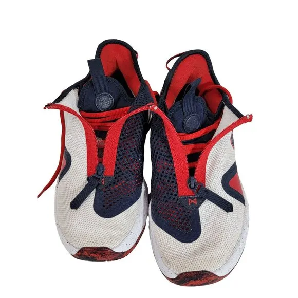 Nike Mens PG 4 CD5079-101 White Basketball Shoes Sneakers Size 8