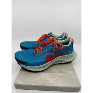 Nike Pegasus Trail 3 Laser Blue Habanero Red Trail Shoes Size 7.5 DA8697-400