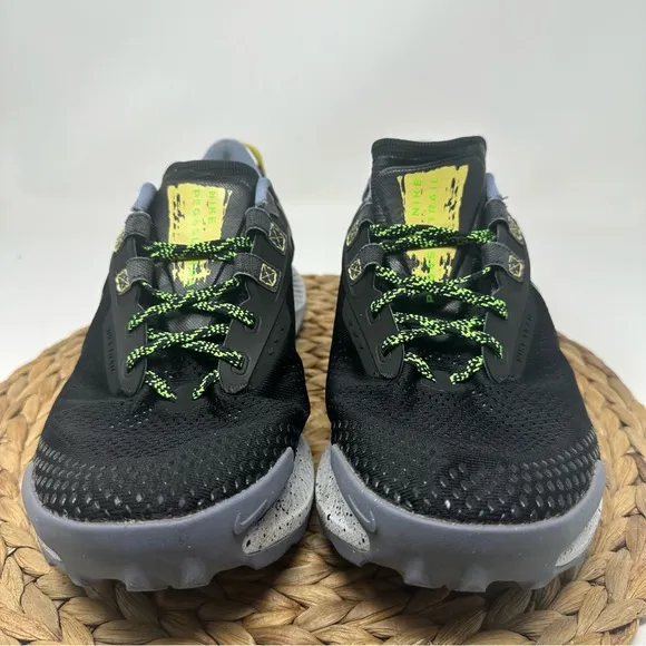 Nike Pegasus Trail 3 Running Shoes Black Green Strike Size 11 Men's
