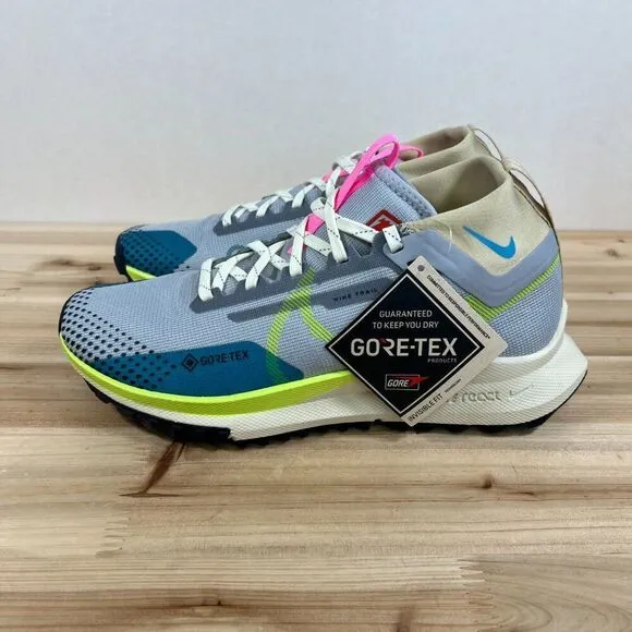Nike Pegasus Trail 4 Gore-Tex GTX Waterproof Trail Running shoes Womens 7.5 Blue