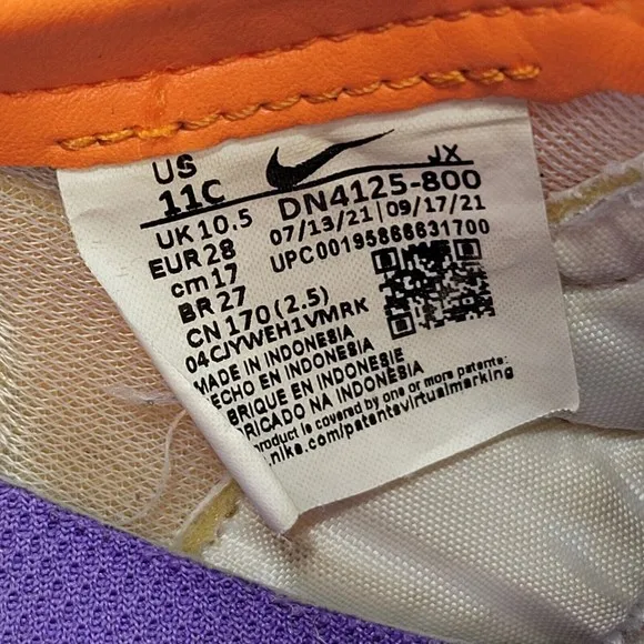 Nike Player One Wally Waffle Trainer 2 Childrens Sz 11C Sneaker Shoes DN4125-800