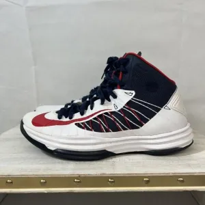 Nike RARE Lunar Hyperdunk   2012 White Navy Blue Red Sz 9 olympic 524934 102