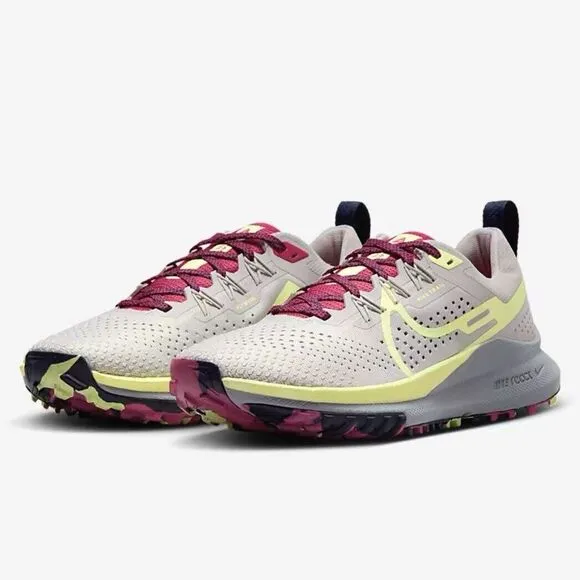 Nike React Pegasus Trail 4 Shoes DJ6159 002 Platinum Violet  Women's Size 10