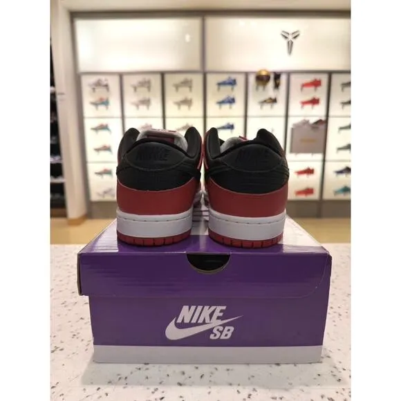 Nike SB Dunk Low Pro J-Pack Chicago Varsity Red Black White Bred BQ6817-600
