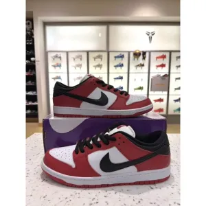 Nike SB Dunk Low Pro J-Pack Chicago Varsity Red Black White Bred BQ6817-600