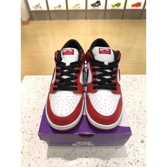 Nike SB Dunk Low Pro J-Pack Chicago Varsity Red Black White Bred BQ6817-600