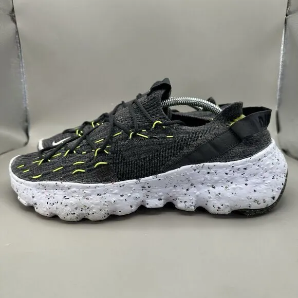 Nike Space Hippie 04 Running Shoes CZ6398 010 Dark Smoke Grey/Volt Men's Size 12