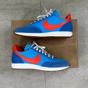 Nike Tailwind 79 Pacific Blue Orange Low Top Shoes Gum Bottoms Mens 10