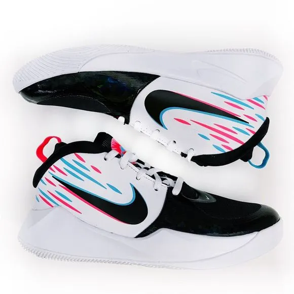 Nike Team Hustle D 9 Light GS Basketball Sneakers Kids Size 4.5 Shoes Boys Girls