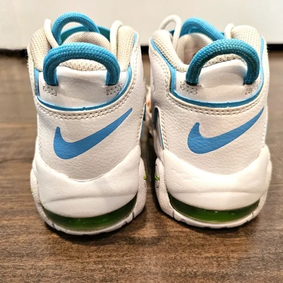 Nike Toddler White AIR More UPTEMPO Leather Girl's (Toddler) Sneakers Sz 12C