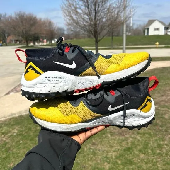 Nike Trail Wildhorse 7 Men’s Athletic Shoes Size 13 Dark Sulfur Yellow