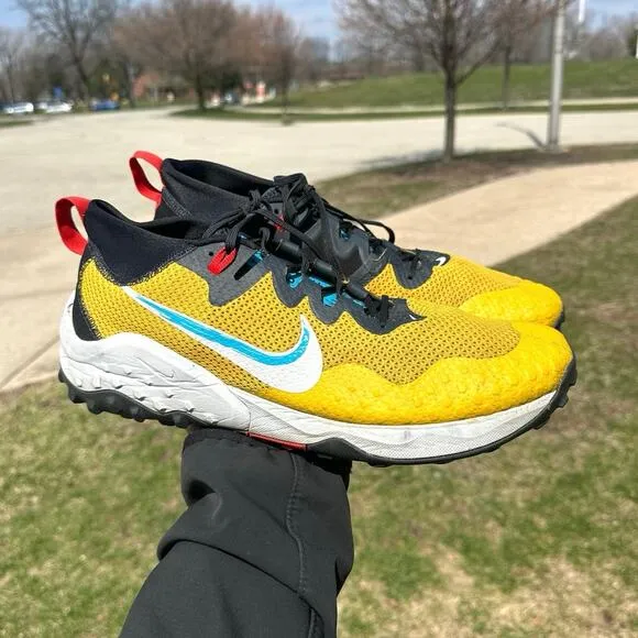 Nike Trail Wildhorse 7 Men’s Athletic Shoes Size 13 Dark Sulfur Yellow