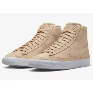 Nike Women's Blazer Mid Premium Casual Shoes in Beige/Vachetta Tan Size …