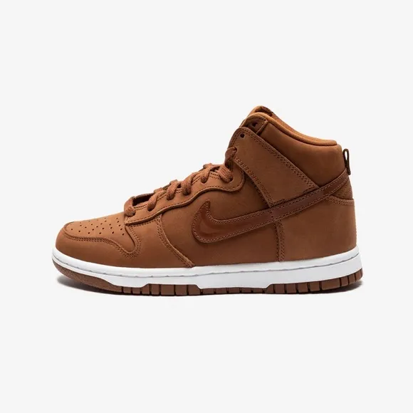 NIKE WOMENS DUNK HIGH PREMIUM - PECAN/ PECAN/ WHITE