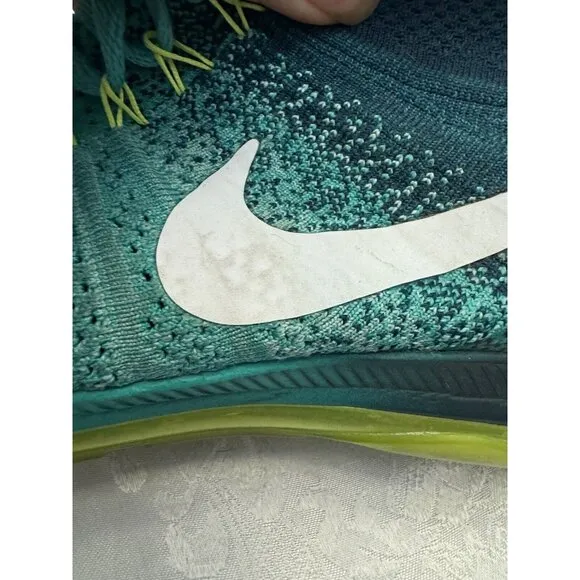 Nike Zoom All Out Flyknit Clear Jade‎ Sneakers Shoes Men Size 9 Style 844134-313