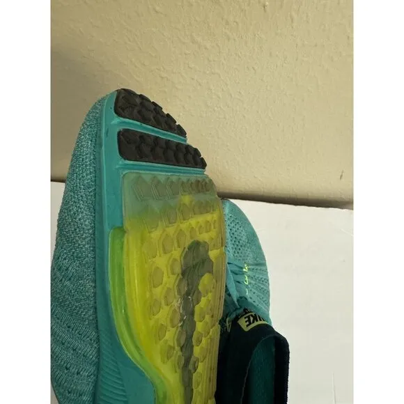 Nike Zoom All Out Flyknit Clear Jade‎ Sneakers Shoes Men Size 9 Style 844134-313