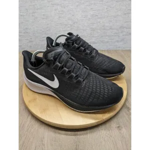 Nike Zoom Pegasus 37 Running Shoes Lightweight Cushioned Black White Mens 10